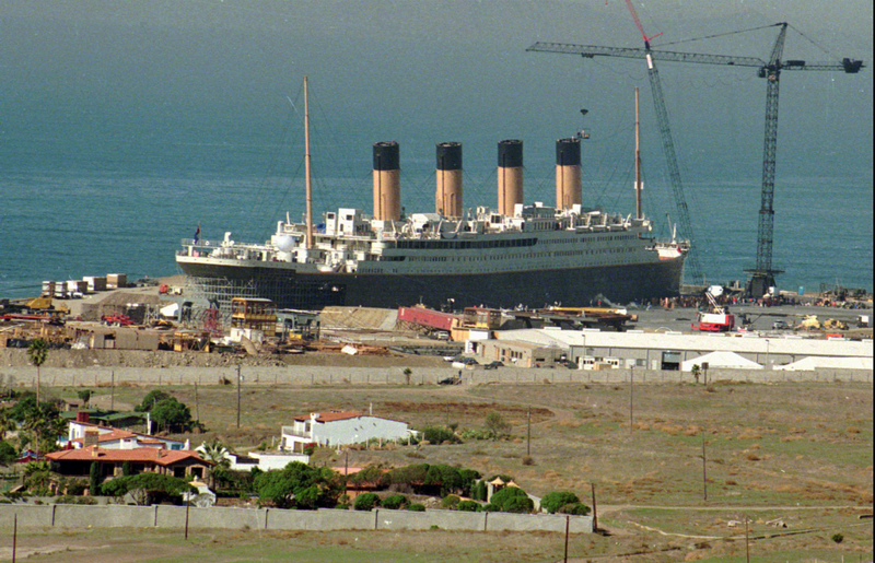 The Titanic set. Photo credit: AP